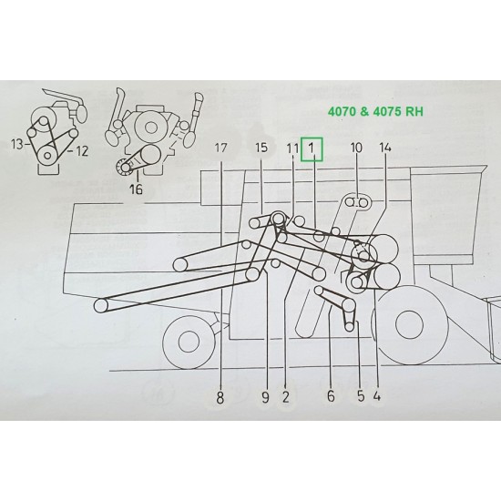 ΙΜΑΝΤΑΣ Deutz Fahr TOPLINER 4070 4075 0114.5056 ΤΕΤΡΑΠΛΟΣ