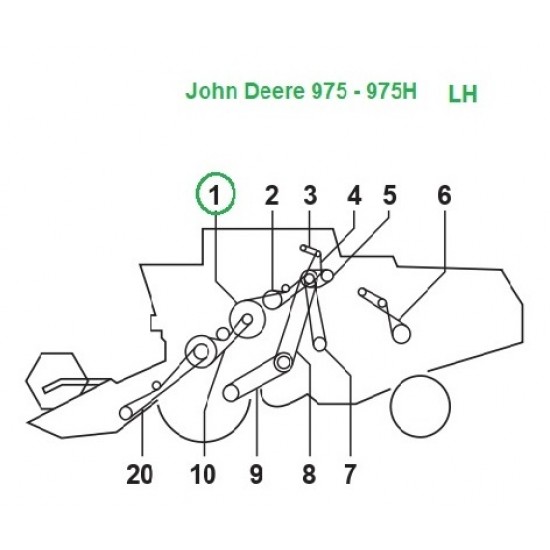 ΙΜΑΝΤΑΣ ΚΟΥΜΑΝΤΟ JOHN DEERE 975 Z33790