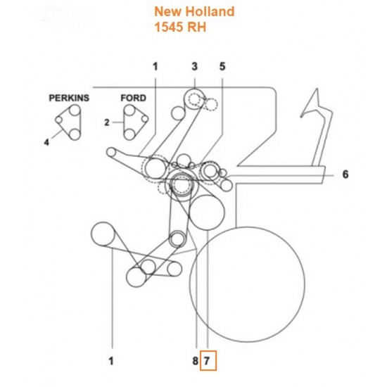 ΙΜΑΝΤΑΣ ΤΡΟΜΠΑΣ NEW HOLLAND 1545 230078