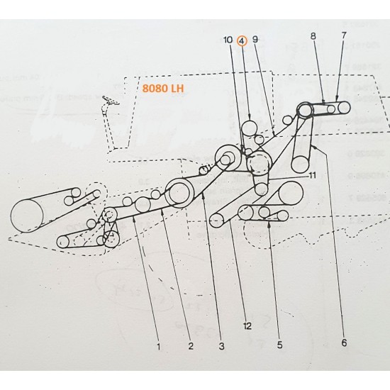 ΙΜΑΝΤΑΣ ΕΝΔΙΑΜΕΣΟΥ ΑΞΟΝΑ NEW HOLLAND 8080 410896