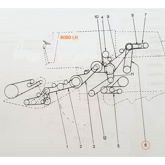 ΙΜΑΝΤΑΣ ΤΡΟΚΟΥΒΕΡΤΟΥ NEW HOLLAND 8070 8080 ΤΕΤΡΑΠΛΟΣ 411543