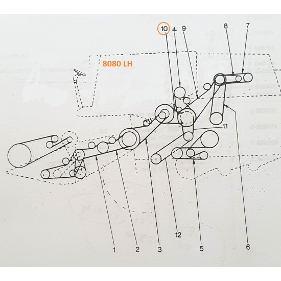 ΙΜΑΝΤΑΣ ΤΡΟΜΠΑΣ NEW HOLLAND 8070 8080 ΤΕΤΡΑΠΛΟΣ 8045148 387454