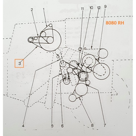 ΙΜΑΝΤΑΣ ΤΥΜΠΑΝΟΥ NEW HOLLAND 8070 8080 381489