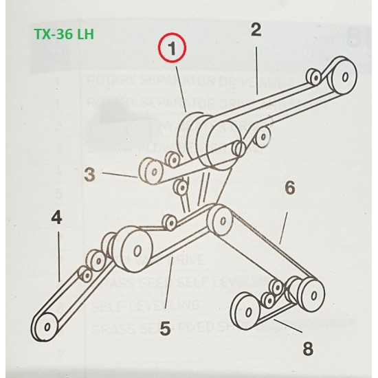 ΙΜΑΝΤΑΣ ΤΡΟΜΠΑΣ NEW HOLLAND TX-36 80455865 ΤΕΤΡΑΠΛΟΣ