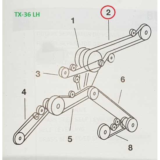 ΙΜΑΝΤΑΣ ΤΡΟΜΠΑΣ NEW HOLLAND TX-36 80922872 ΤΕΤΡΑΠΛΟΣ
