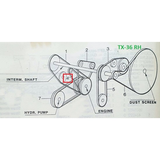ΙΜΑΝΤΑΣ ΔΥΝΑΜΟΥ NEW HOLLAND TX-36 9501182