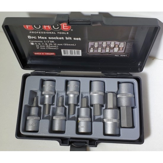 ΣΕΙΡΑ ΚΑΡΥΔΑΚΙΑ ALLEN 1/2" ΚΑΣΕΤΙΝΑ FORCE 8 ΤΕΜΑΧΙΩΝ